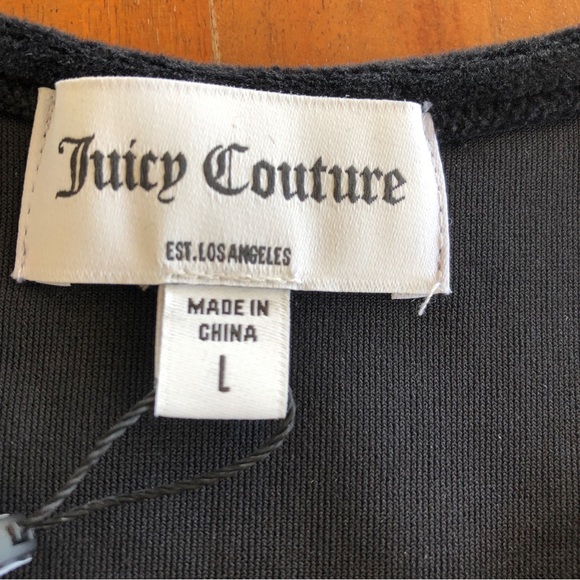 Juicy‎ Couture Embellished Racerback Crop Tank Top Sz L - NWT - Picture 5 of 8